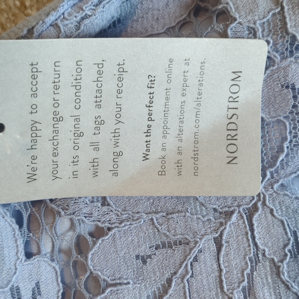 BB Dakota Blue Lace Dress - Picture 8 of 10